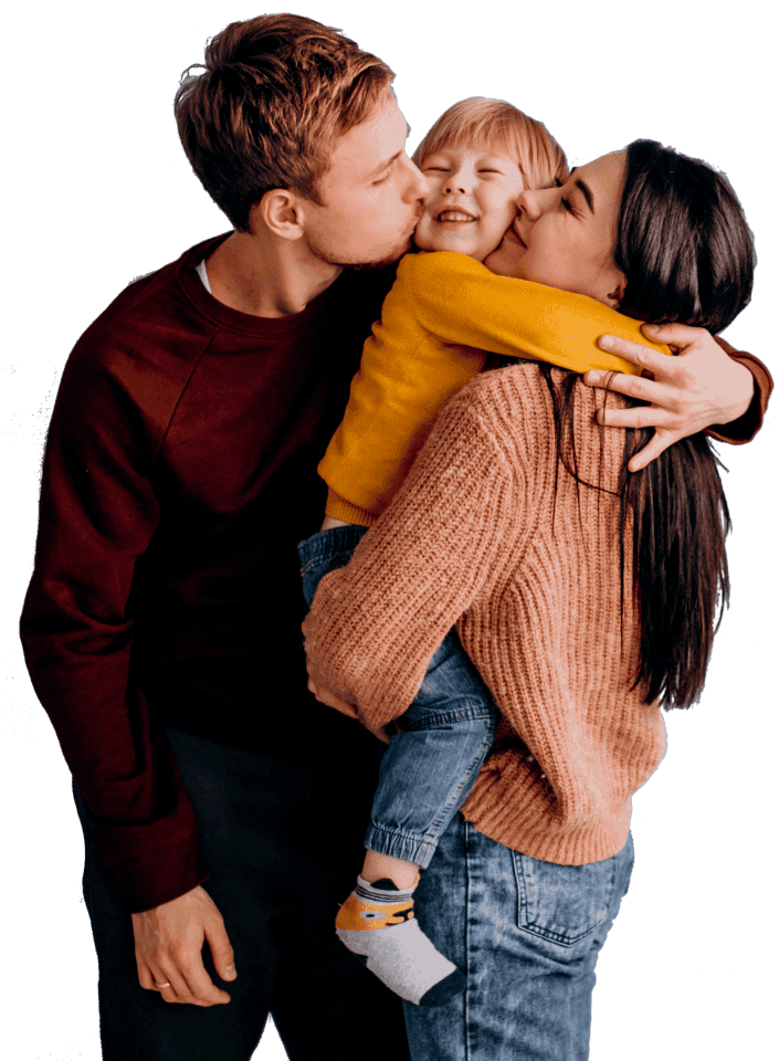 familia disfrutando aire acondicionado
